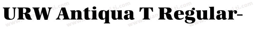 URW Antiqua T Regular字体转换